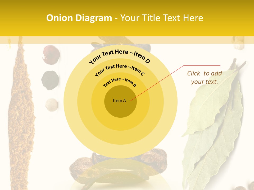 Crushed Cilantro Herb PowerPoint Template