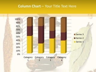 Crushed Cilantro Herb PowerPoint Template