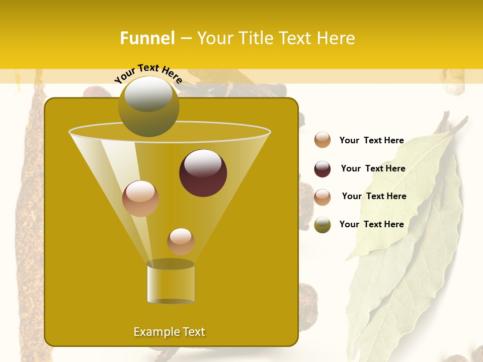 Crushed Cilantro Herb PowerPoint Template