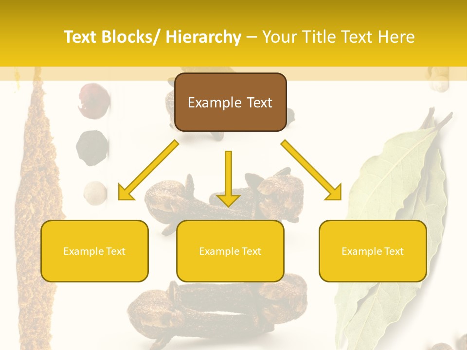 Crushed Cilantro Herb PowerPoint Template
