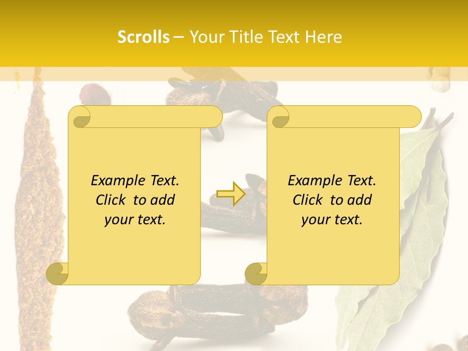 Crushed Cilantro Herb PowerPoint Template