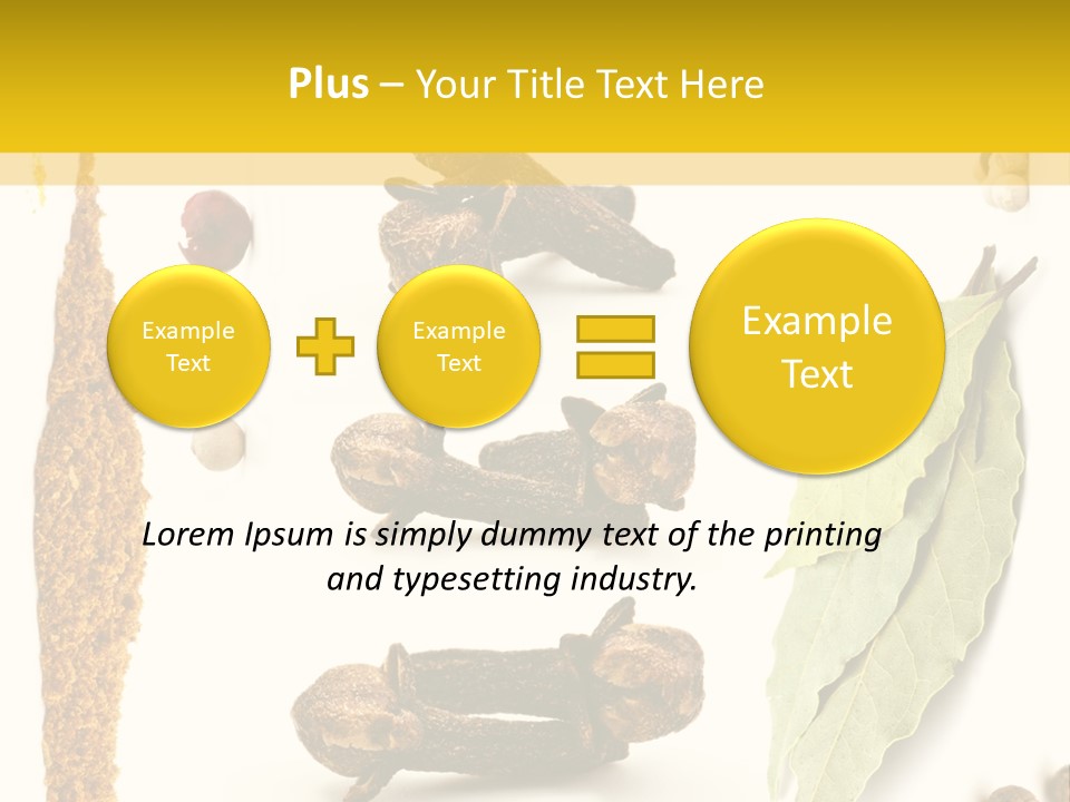 Crushed Cilantro Herb PowerPoint Template