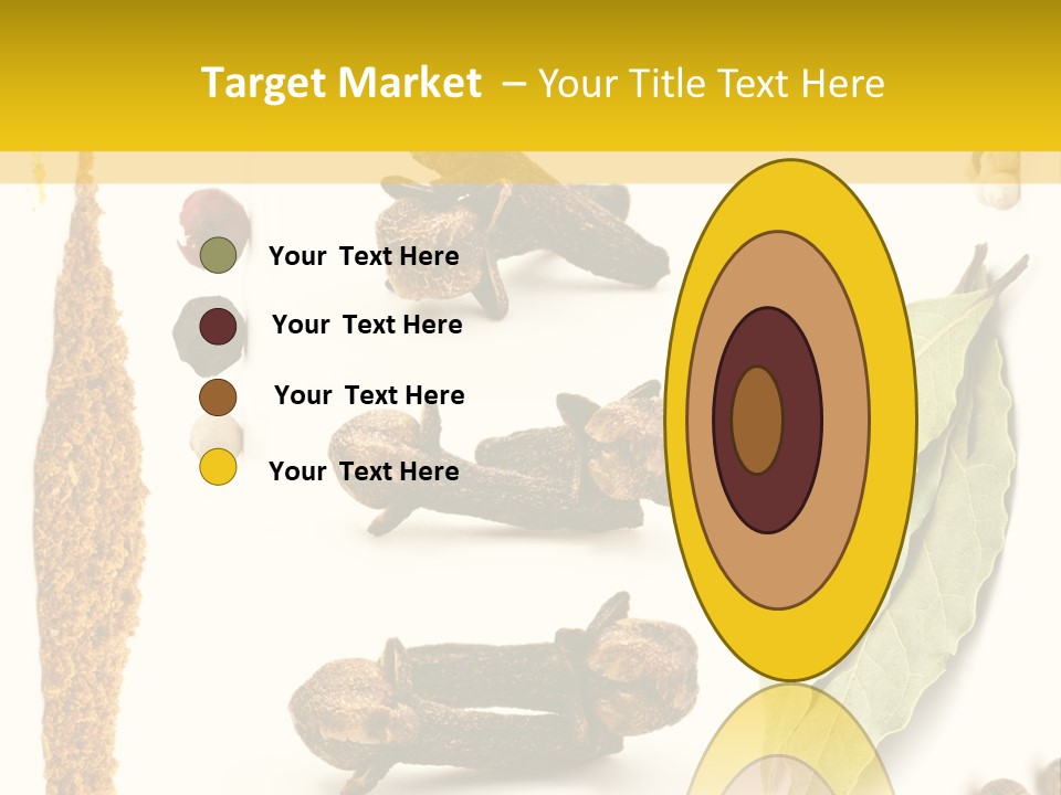 Crushed Cilantro Herb PowerPoint Template