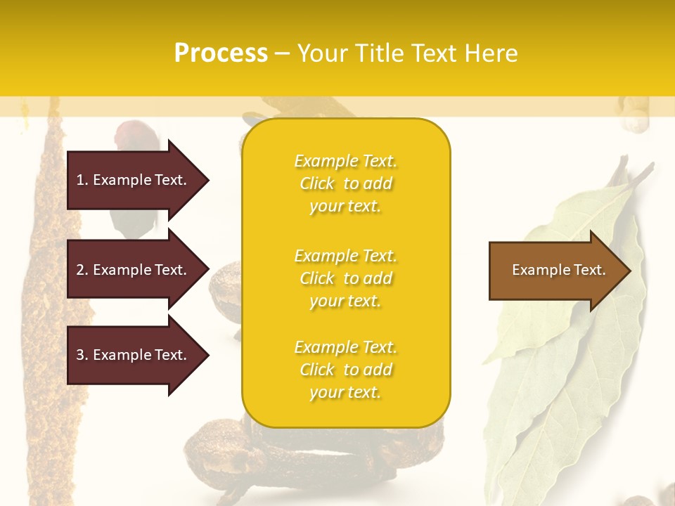 Crushed Cilantro Herb PowerPoint Template