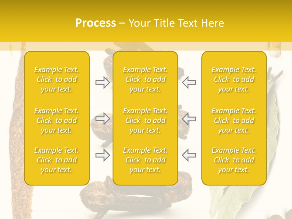 Crushed Cilantro Herb PowerPoint Template