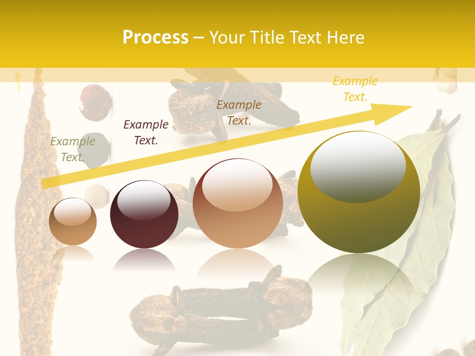 Crushed Cilantro Herb PowerPoint Template