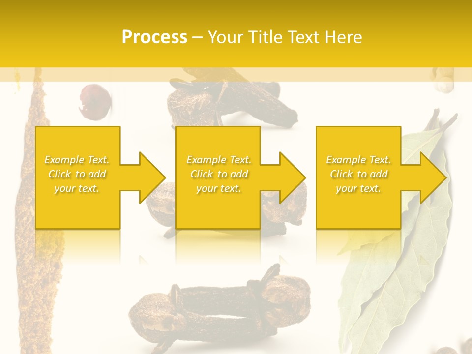Crushed Cilantro Herb PowerPoint Template