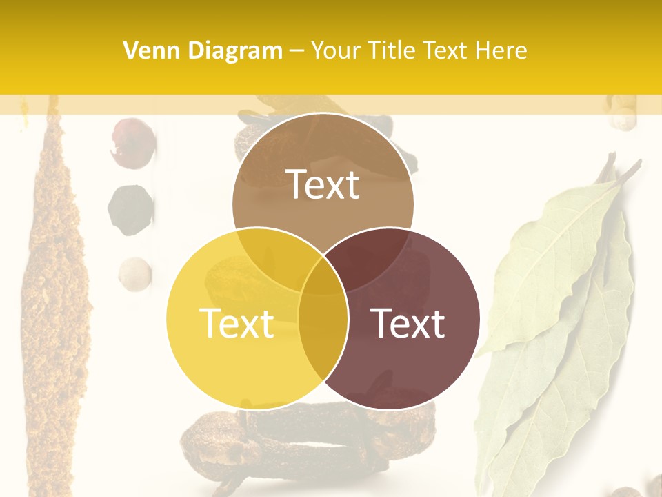 Crushed Cilantro Herb PowerPoint Template