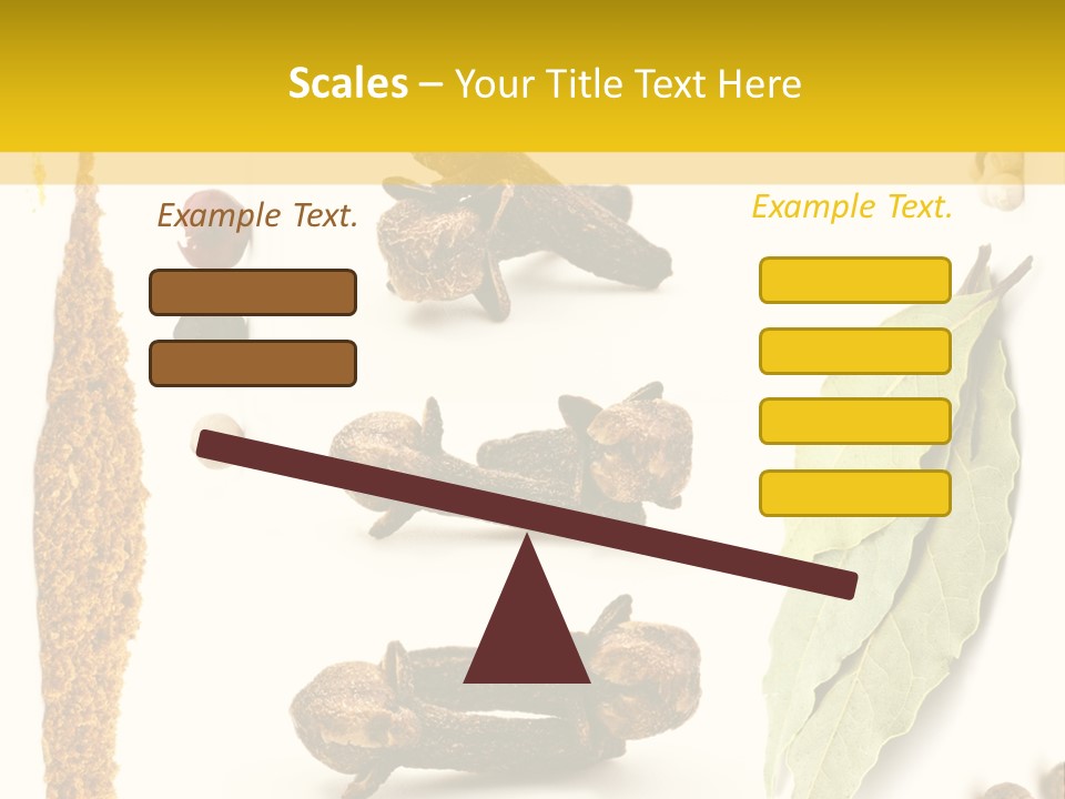 Crushed Cilantro Herb PowerPoint Template