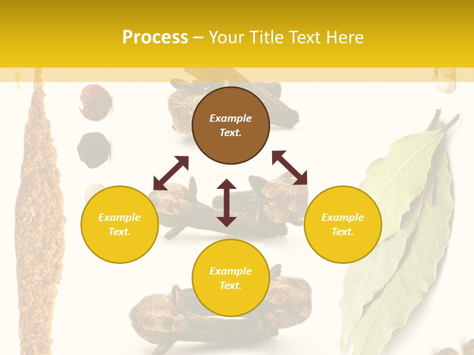 Crushed Cilantro Herb PowerPoint Template
