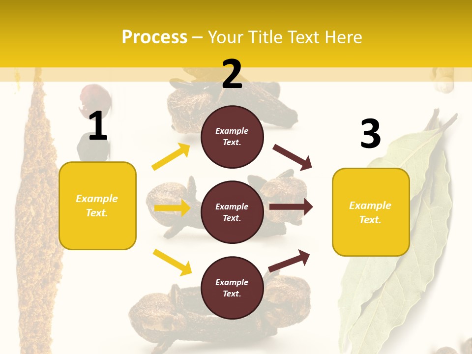 Crushed Cilantro Herb PowerPoint Template
