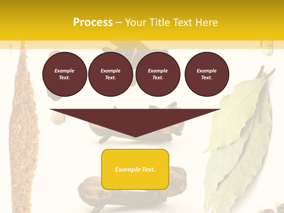 Crushed Cilantro Herb PowerPoint Template