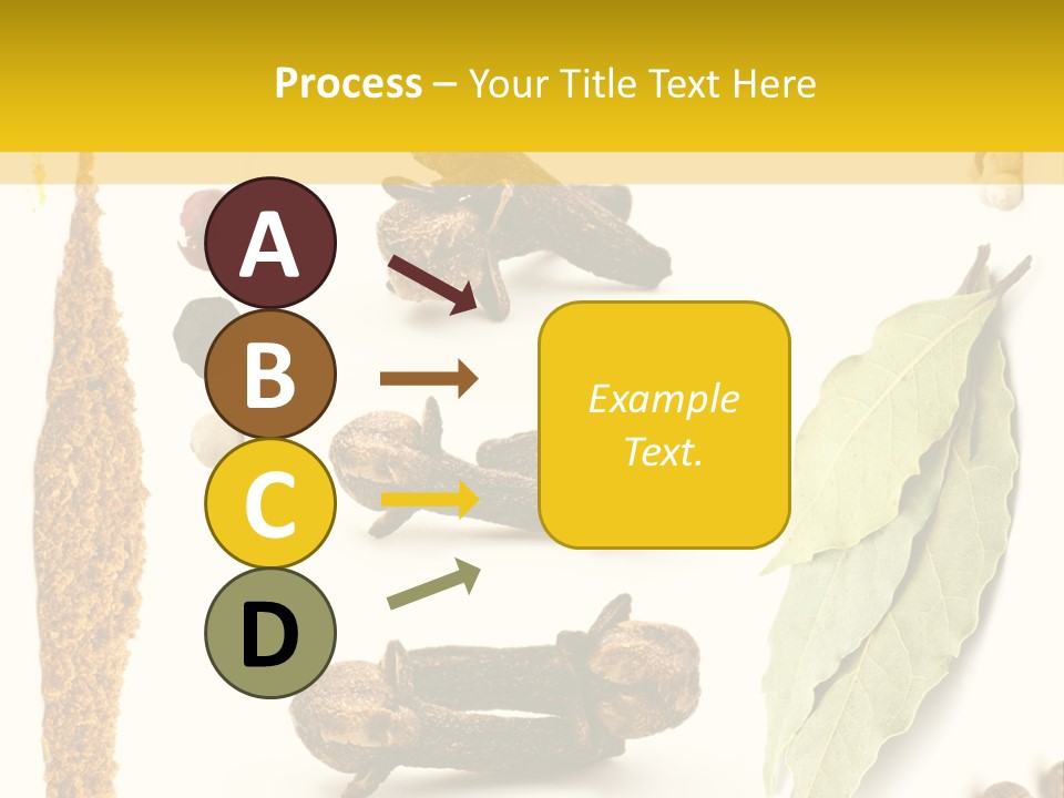 Crushed Cilantro Herb PowerPoint Template