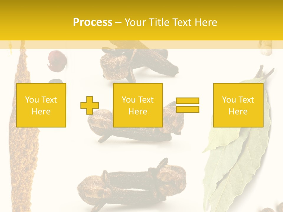 Crushed Cilantro Herb PowerPoint Template