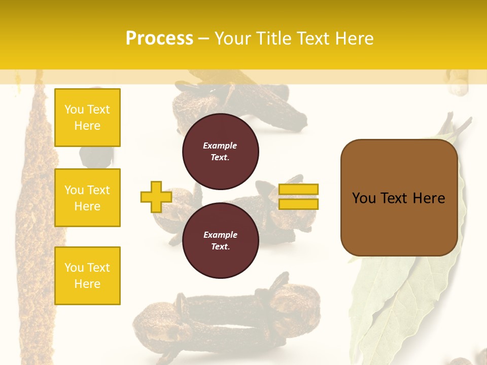 Crushed Cilantro Herb PowerPoint Template