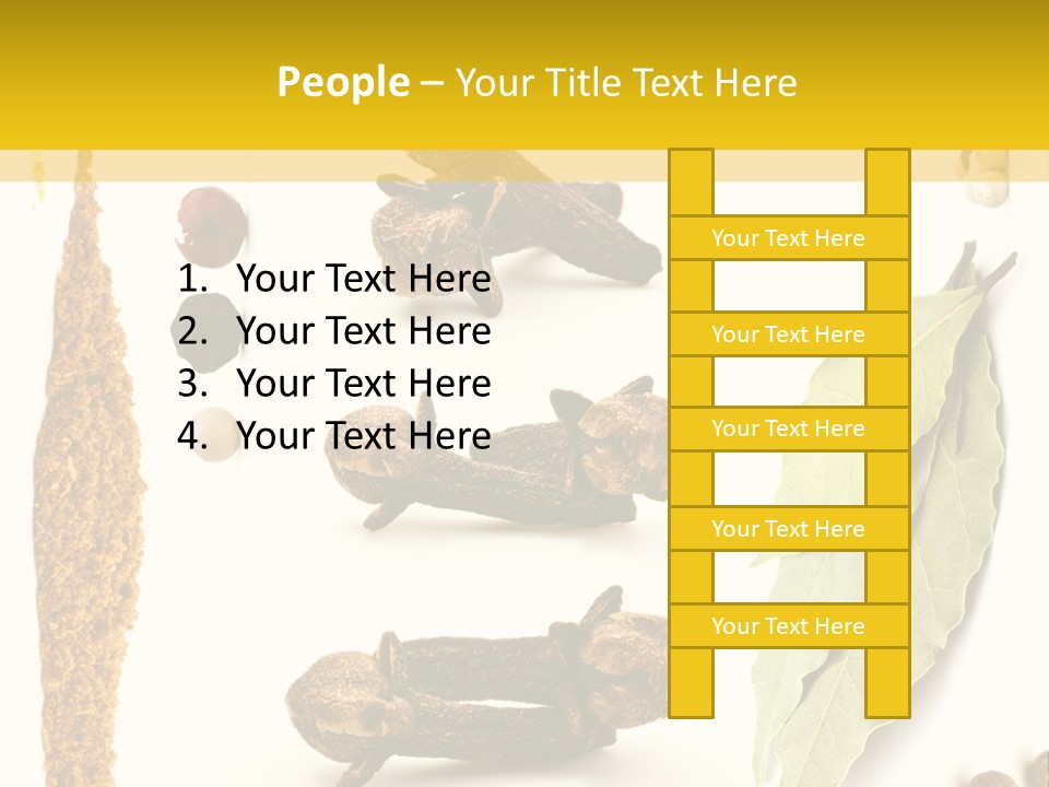 Crushed Cilantro Herb PowerPoint Template