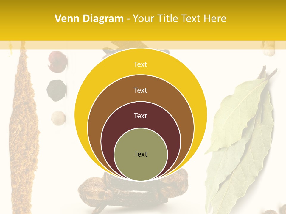 Crushed Cilantro Herb PowerPoint Template