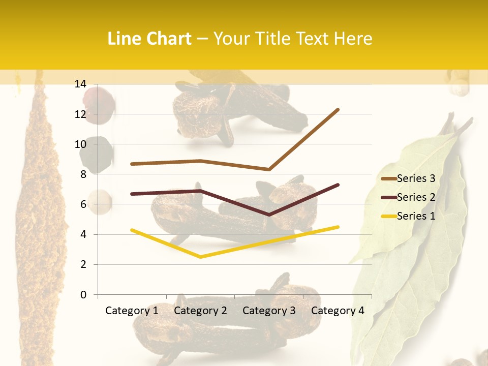 Crushed Cilantro Herb PowerPoint Template