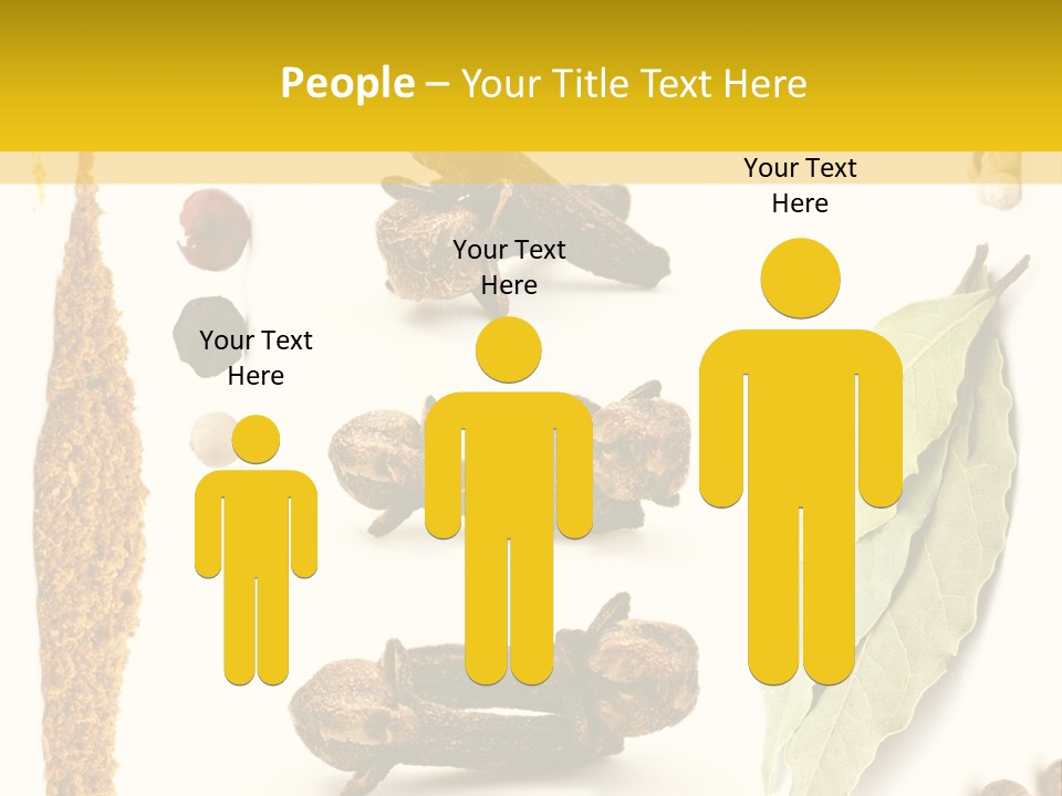 Crushed Cilantro Herb PowerPoint Template