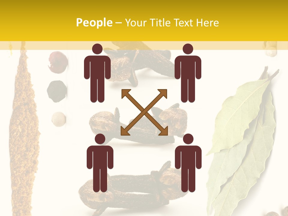 Crushed Cilantro Herb PowerPoint Template