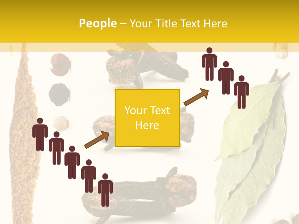 Crushed Cilantro Herb PowerPoint Template