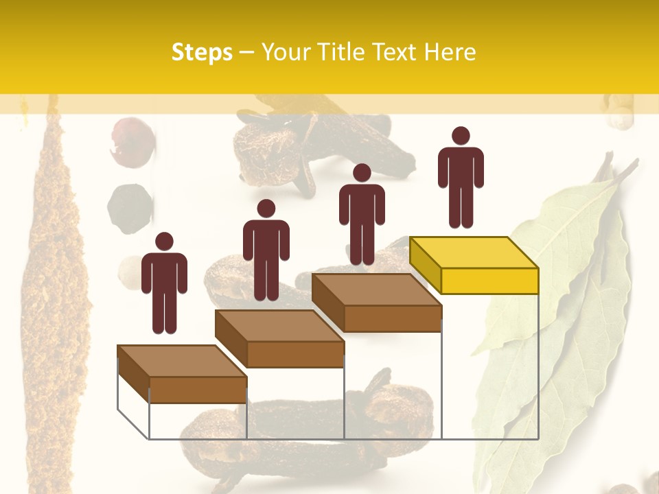 Crushed Cilantro Herb PowerPoint Template