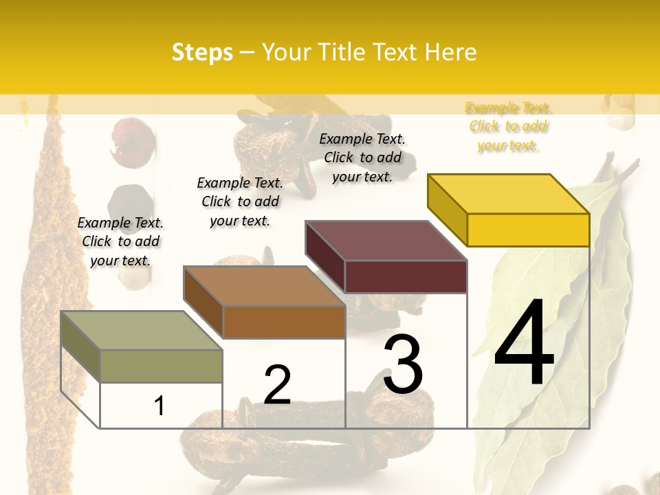 Crushed Cilantro Herb PowerPoint Template