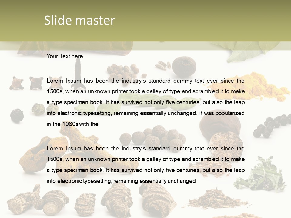 Fry Herb Parsley PowerPoint Template