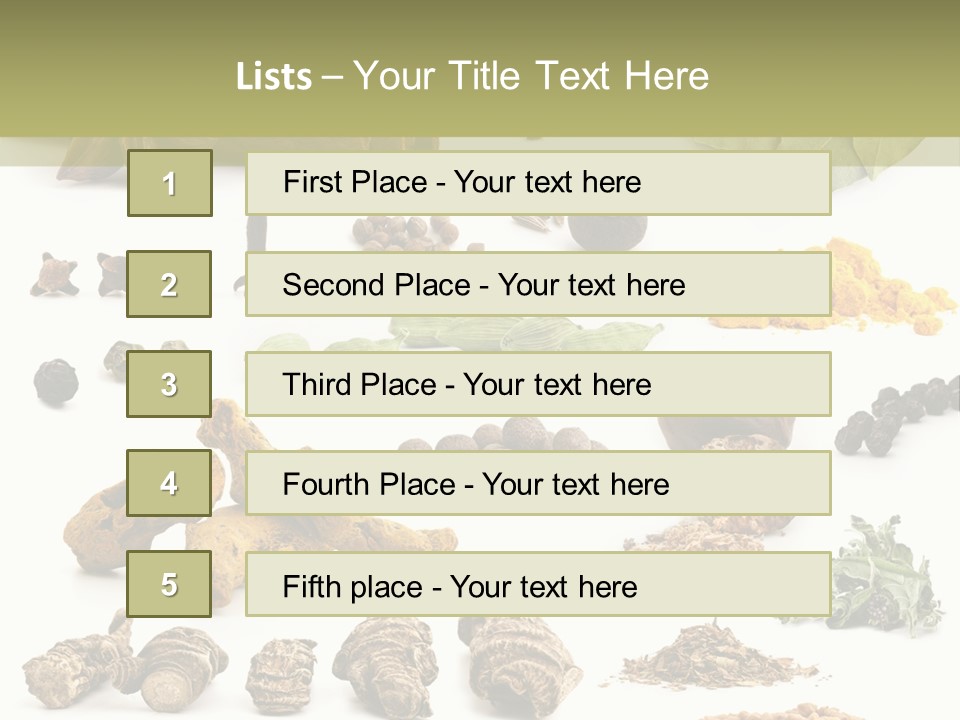Fry Herb Parsley PowerPoint Template