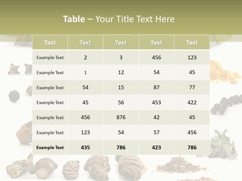 Fry Herb Parsley PowerPoint Template