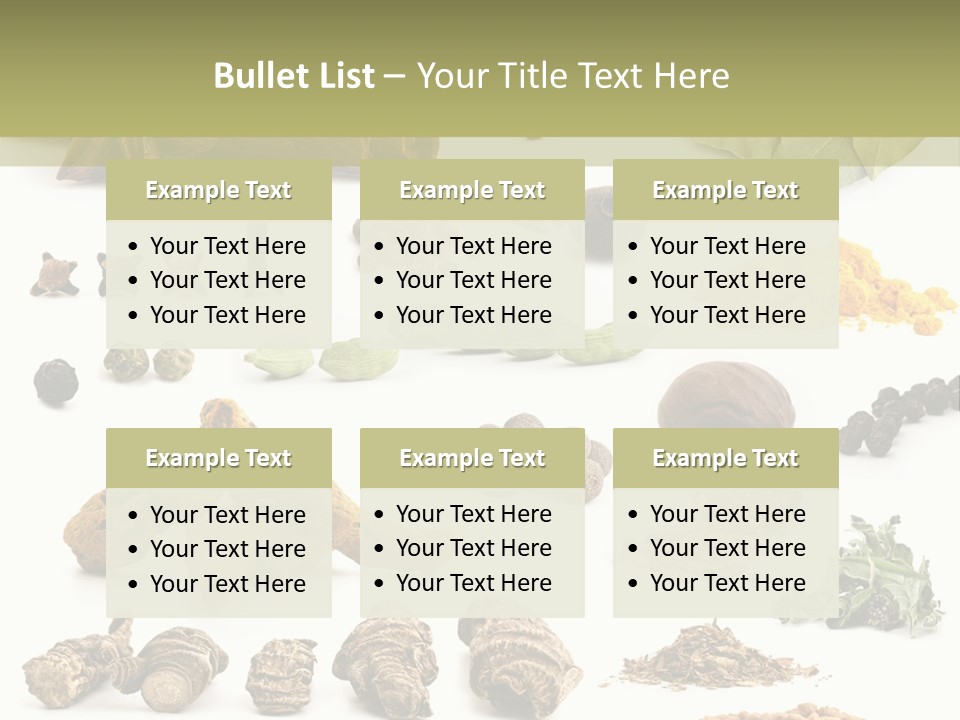 Fry Herb Parsley PowerPoint Template