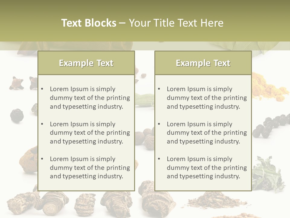 Fry Herb Parsley PowerPoint Template