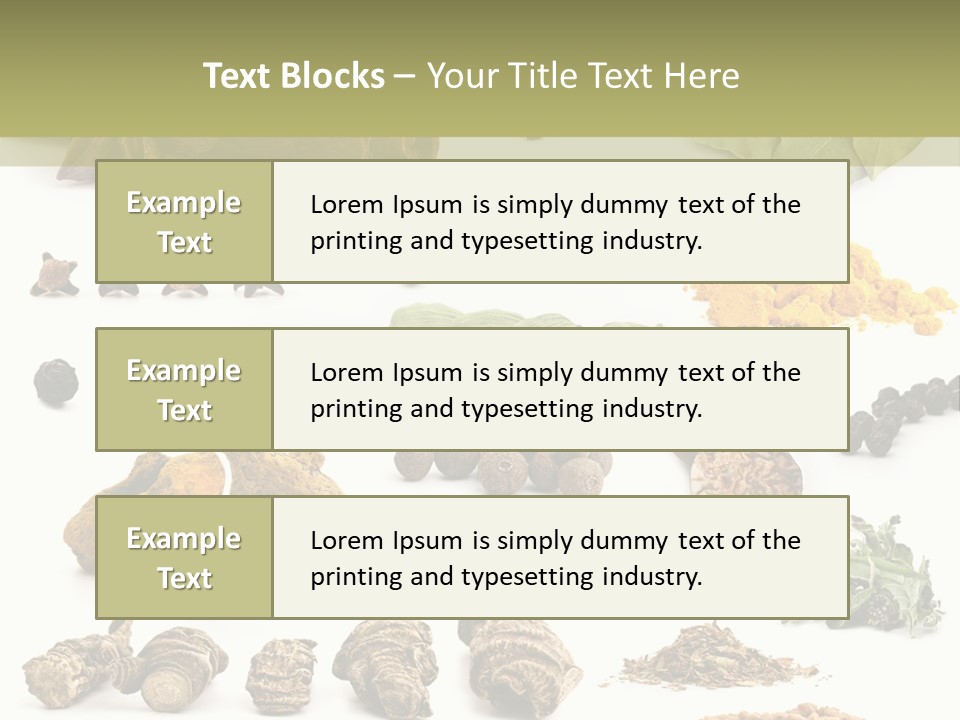 Fry Herb Parsley PowerPoint Template