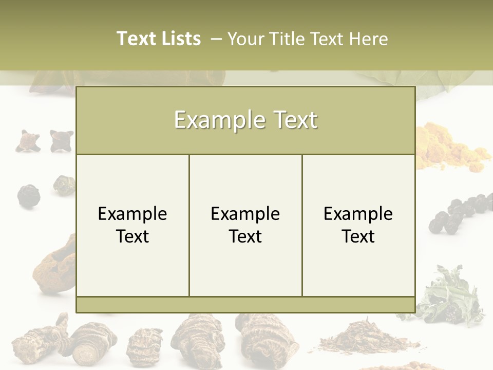 Fry Herb Parsley PowerPoint Template