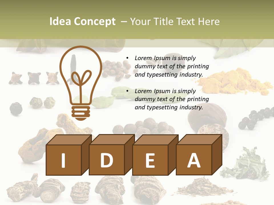 Fry Herb Parsley PowerPoint Template