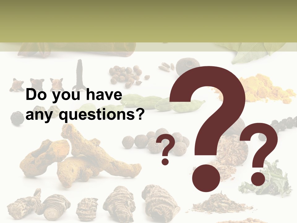 Fry Herb Parsley PowerPoint Template