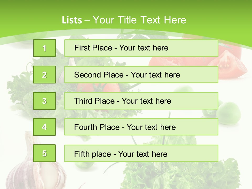 Cucumber Fresh Fruit PowerPoint Template