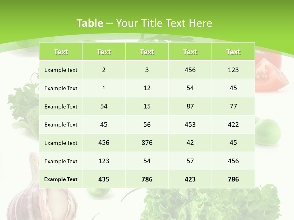 Cucumber Fresh Fruit PowerPoint Template
