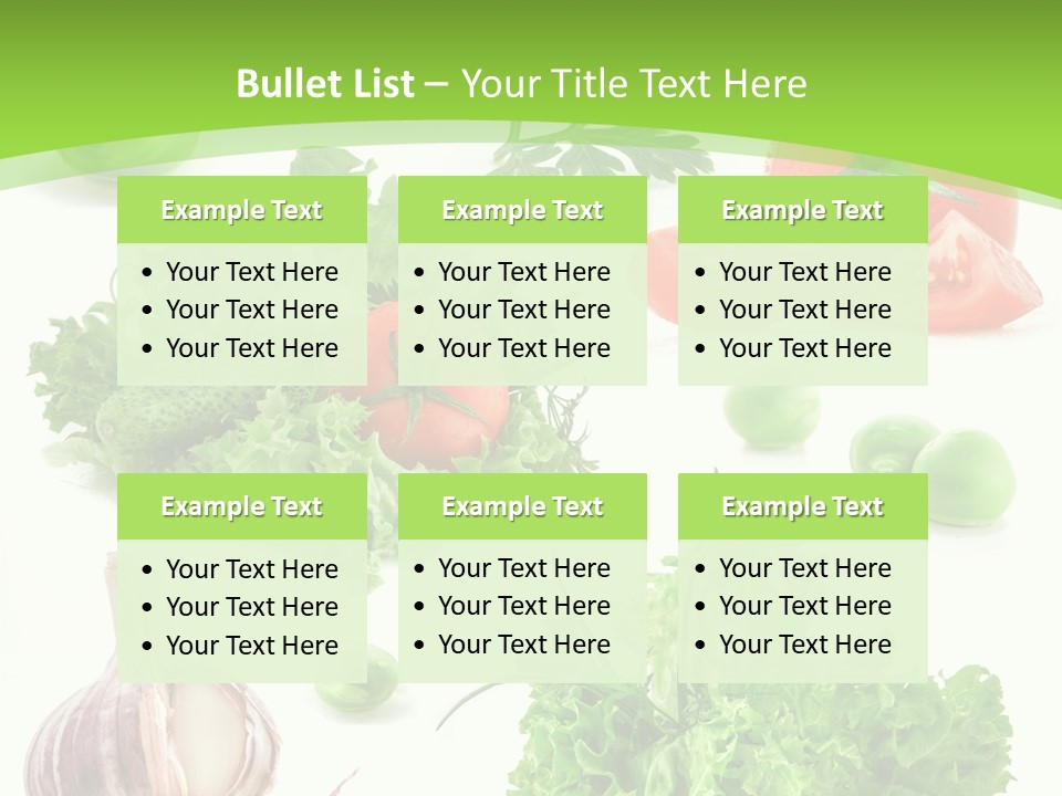 Cucumber Fresh Fruit PowerPoint Template
