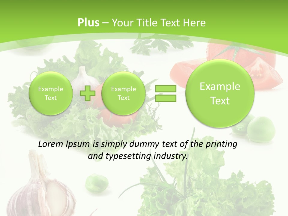 Cucumber Fresh Fruit PowerPoint Template