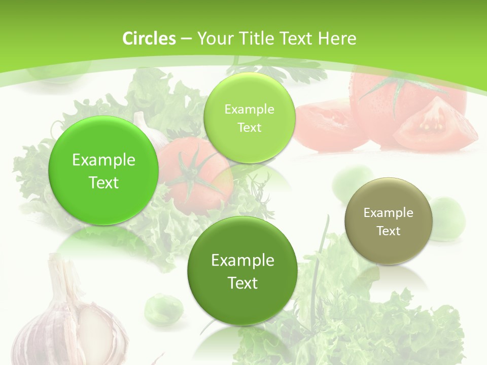 Cucumber Fresh Fruit PowerPoint Template