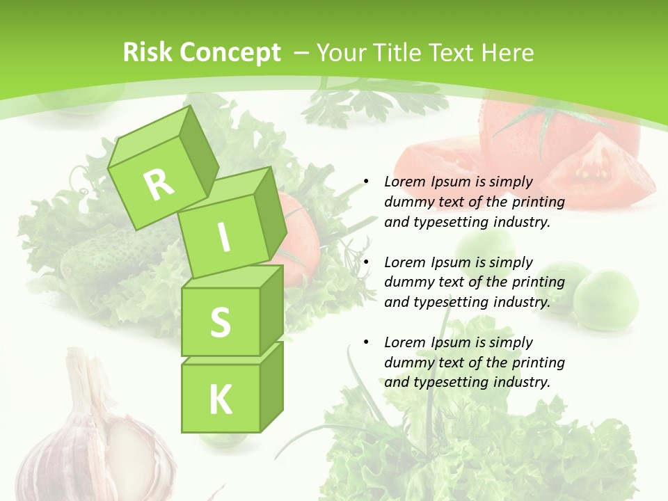 Cucumber Fresh Fruit PowerPoint Template