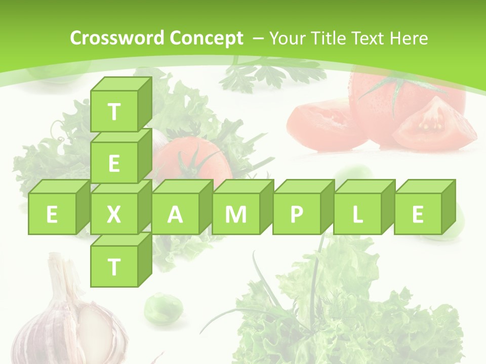 Cucumber Fresh Fruit PowerPoint Template