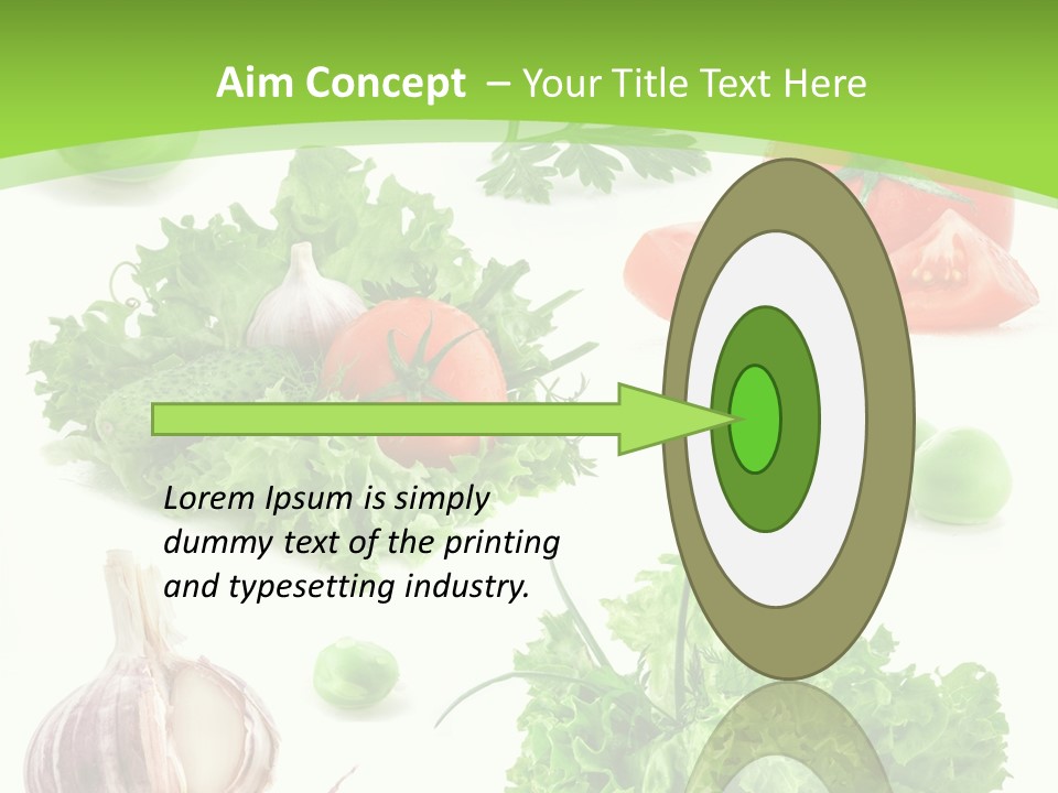 Cucumber Fresh Fruit PowerPoint Template