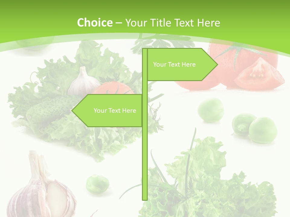 Cucumber Fresh Fruit PowerPoint Template