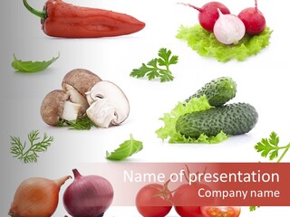 Fresh Pepper Road PowerPoint Template
