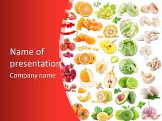 Assorted Spices Rainbow PowerPoint Template