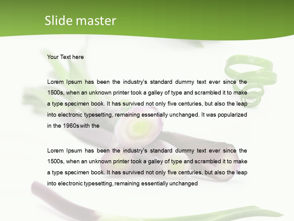 Natural Diet Isolated PowerPoint Template