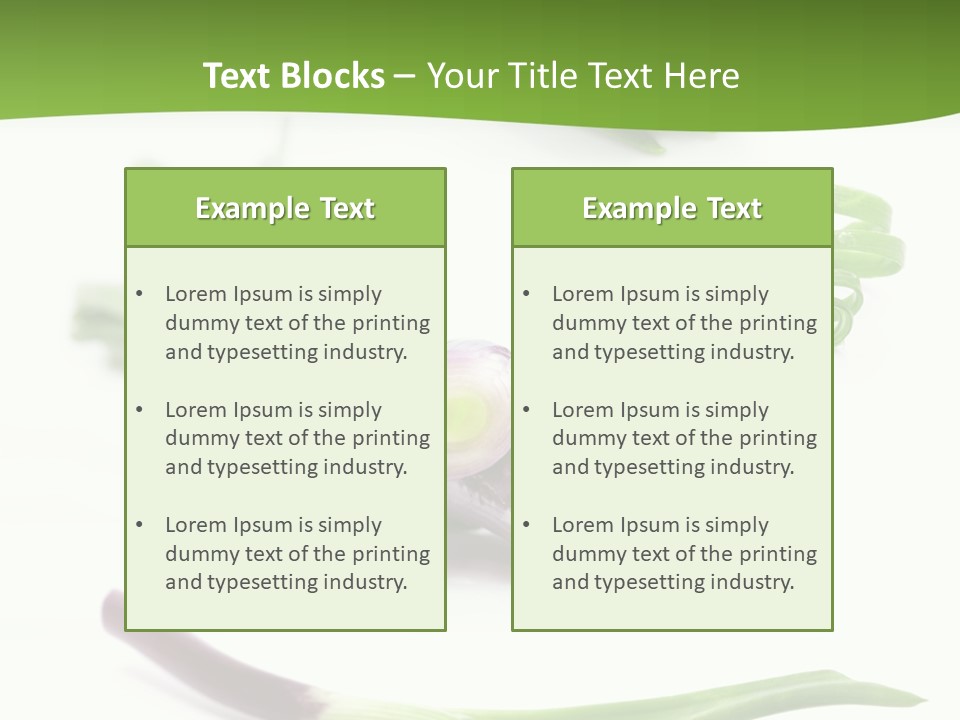 Natural Diet Isolated PowerPoint Template