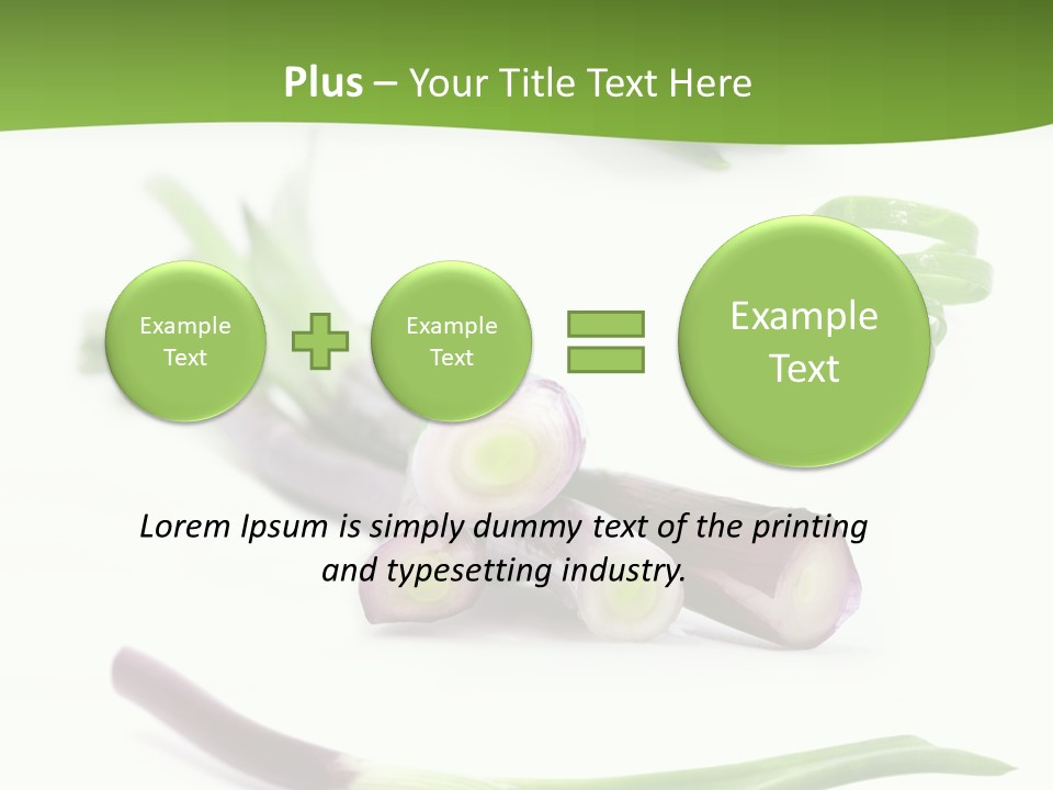 Natural Diet Isolated PowerPoint Template